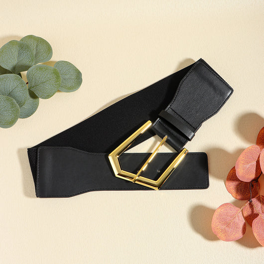 Cinturón Elástico Metálico Negro Ajustable - Accesorios de Moda para Abrigos y Faldas - Image 21