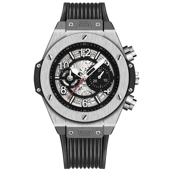 Reloj Mecánico Automático con Diseño Hueco de Silicona - Image 9