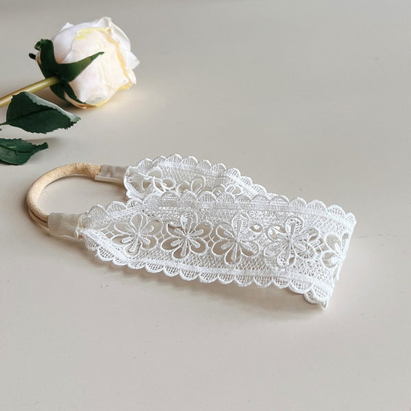 Diadema Elástica de Encaje para Niñas - Image 4
