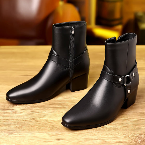 Botas Casuales Hombre Estilo Británico Punta Fina