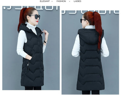Chaleco Acolchado de Algodón para Mujer Talla Grande - Image 31