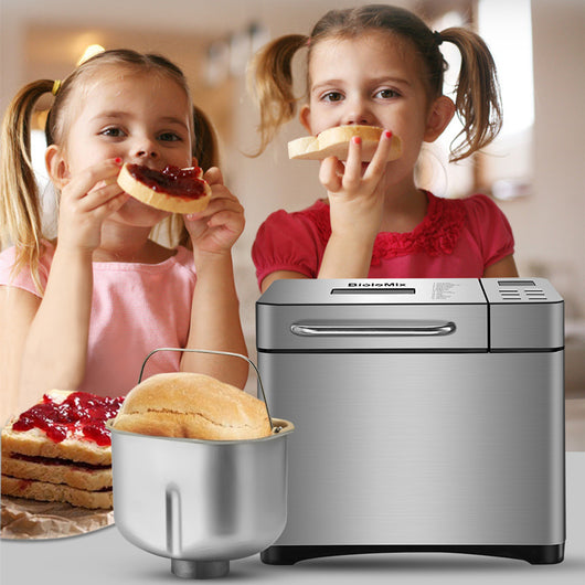 Máquina Panificadora Automática Biolomix Acero Inoxidable 1kg 19 Programas