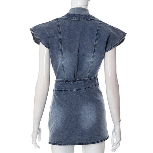 Conjunto Falda Denim Casual para Mujer - Estilo Street Wear Moderno - Image 20