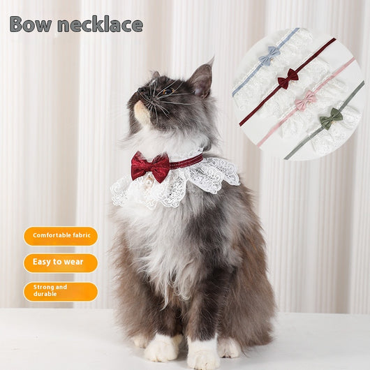 Collar Pañoleta de Encaje para Gatos Todas las Estaciones - Image 2