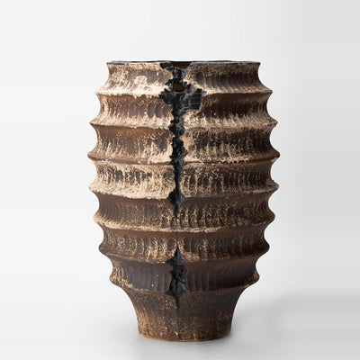 Jarrón Artístico de Cerámica Vintage Inspirado en Wabi-sabi - Image 3