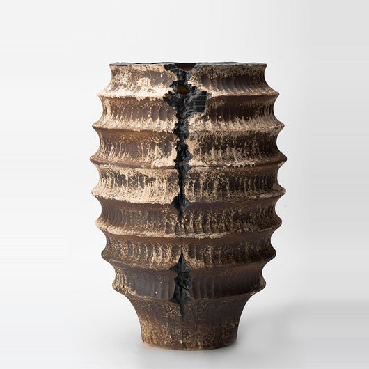 Jarrón Artístico de Cerámica Vintage Inspirado en Wabi-sabi - Image 3