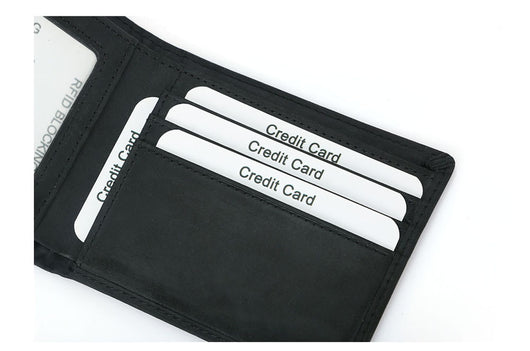 Billetera Bifold de Cuero Retro para Hombre con Protección RFID - Image 15