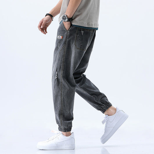 Pantalones Vaqueros de Cintura Elástica con Cordón Ajustable - Image 11