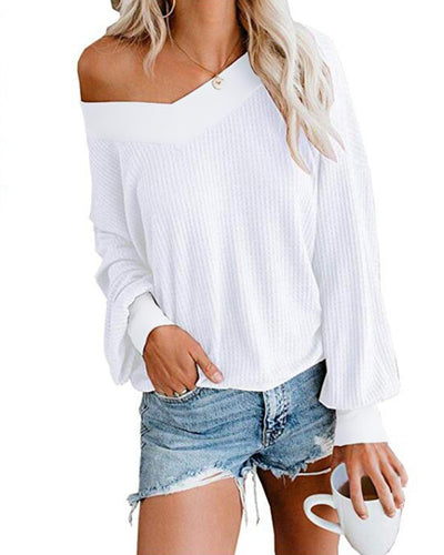 Blusa Suéter Mujer Cuello V Manga Larga - Image 14