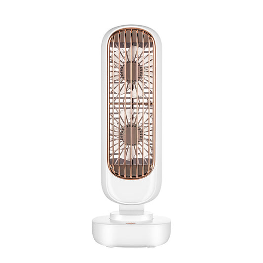 Ventilador Torre Portátil Recargable USB - Doble Aspa Vertical Compacto