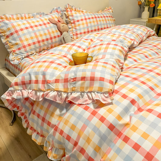 Juego de Cama Princesa de Tres Piezas con Motivo de Corazones para Niñas - Image 23