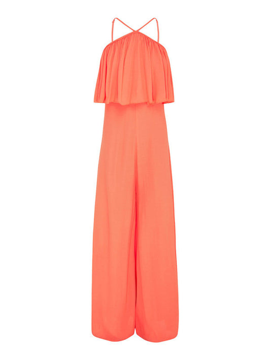 Jumpsuit Casual con Escote Cruzado y Correa Ajustable - Image 10