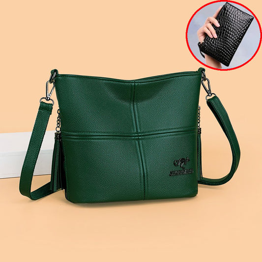 Bolso Bandolera de Cuero Sintético con Gran Capacidad - Image 2