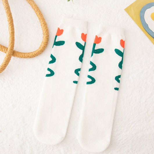 Calcetines Largos Florales Premium para Mujer - Estilo Bucólico Trendy - Image 15