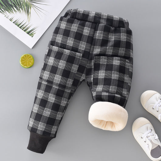 Pantalones Cálidos Acolchados de Felpa para Niña - Image 17