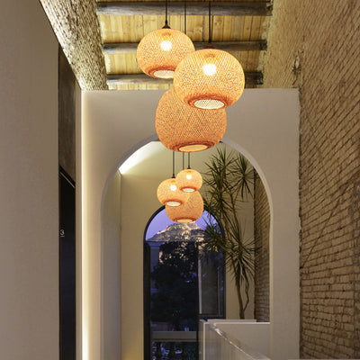 Lámpara Colgante Zen Salón Pastoral - Image 3