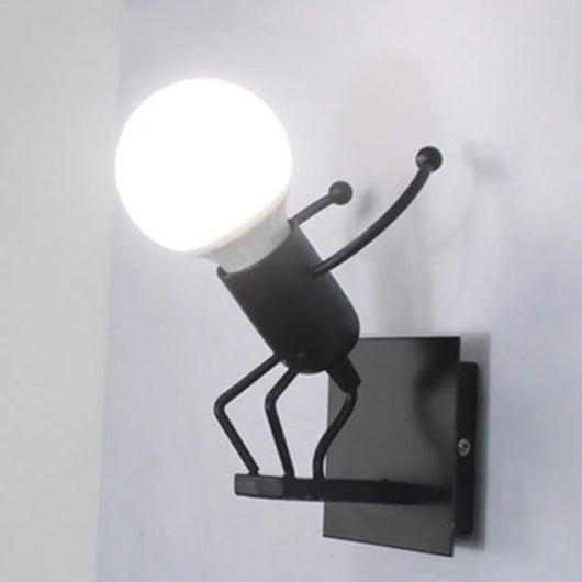 Lámpara de Villano Cartoon para Mesita de Noche - Diseño Minimalista en Hierro - Image 13