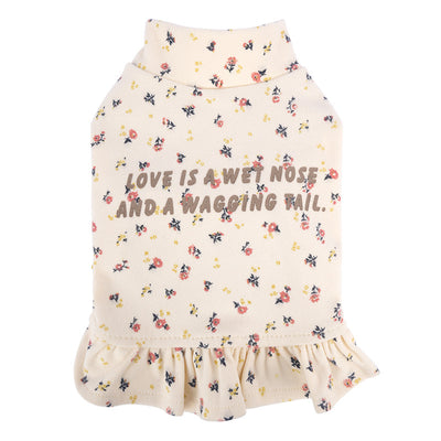 Suéter Floral para Perro Pequeño Bichon Teddy con Falda Interior - Image 7