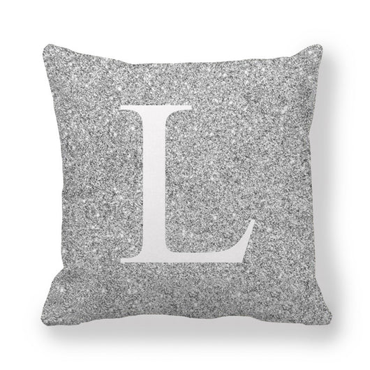 Funda de Almohada Gris con Letras Encriptadas - Tela Melocotón Premium - Image 13