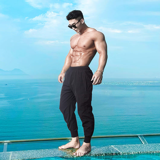 Pantalones Deportivos Hombre Ligeros Sueltos Fitness - Image 11