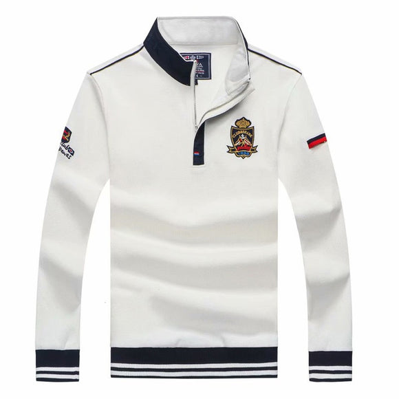 Men's Plaid Long-Sleeve Golf Shirt