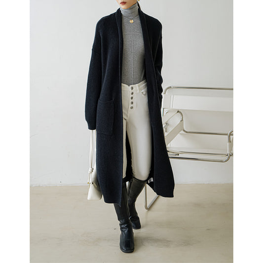 Cardigan Largo de Cachemira Suave para Mujer - Image 2