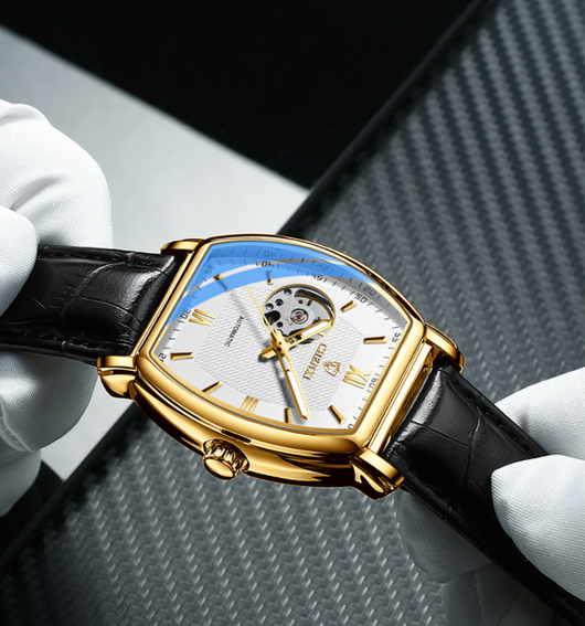 Reloj Mecánico Automático Cuadrado Hueco para Hombre - Image 9