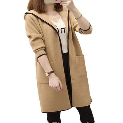 Abrigo Cardigan Trench de Largo Medio para Mujer - Image 5