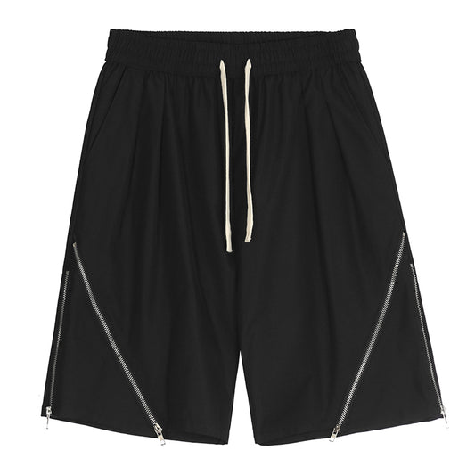 Pantalón Recto de Cintura Elástica en Color Sólido