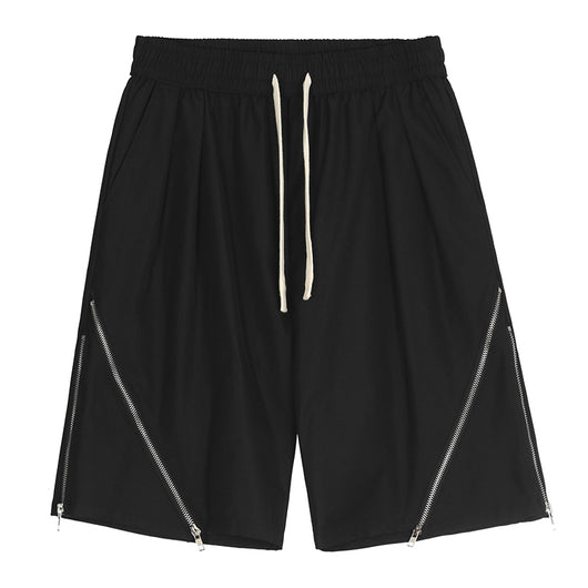 Pantalón Recto de Cintura Elástica en Color Sólido