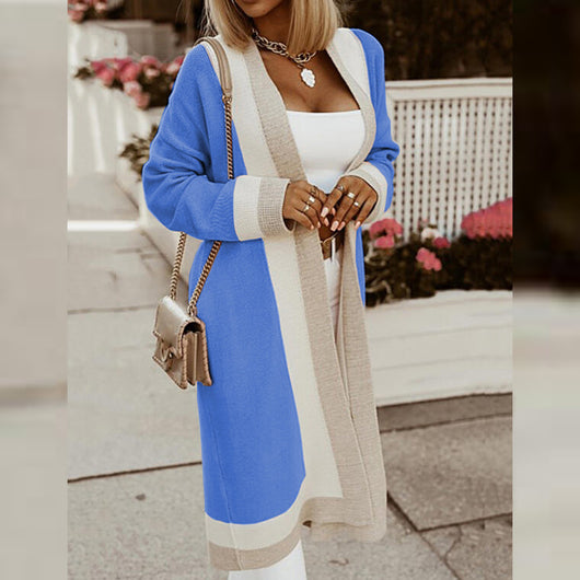 Cardigan Tejido para Mujer Casual con Combinación de Colores - Image 11
