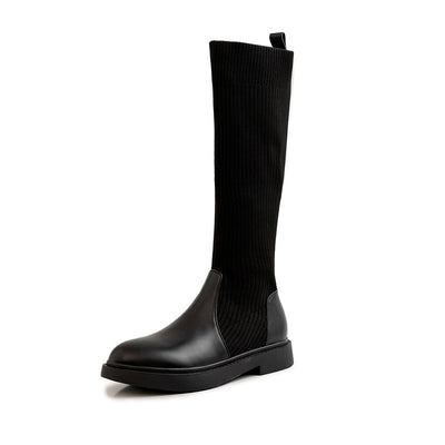 Botas de Punto Elástico para Mujer - Estilo Influencer Versátil - Image 4