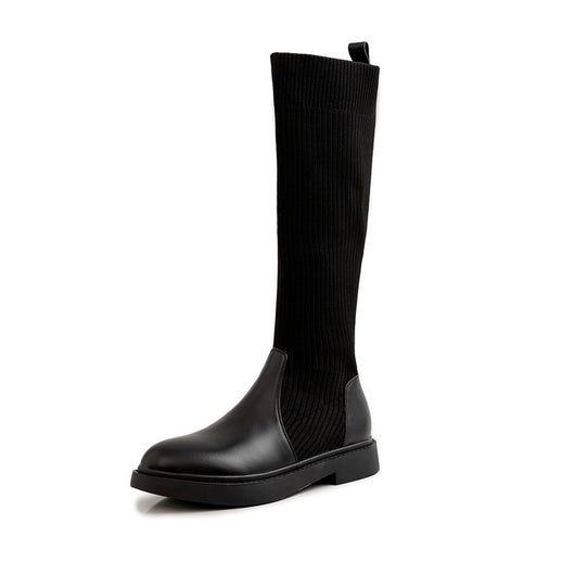 Botas de Punto Elástico para Mujer - Estilo Influencer Versátil - Image 4