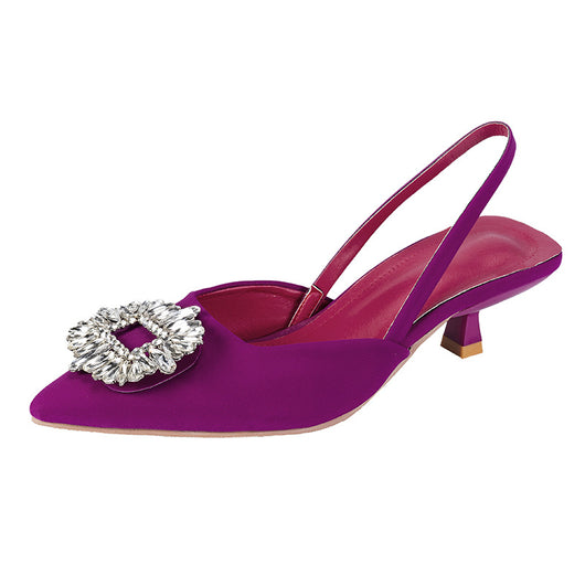 Sandalias Stiletto Puntiagudas con Talón Abierto - Image 2
