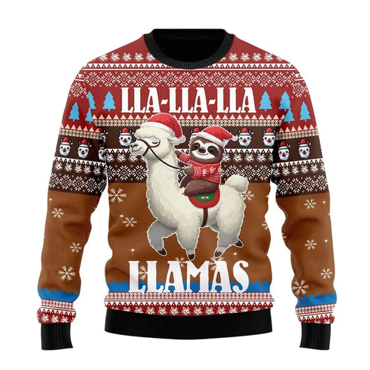 Suéter Navideño de Punto Grueso Manga Larga para Hombre - Image 8