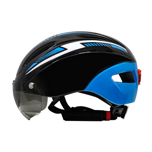 Casco de Ciclismo con Gafas Integradas y Luz Trasera - Image 6