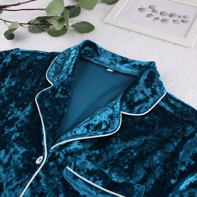 Pijama de Terciopelo Verde Diamondmax para Mujer - Image 49