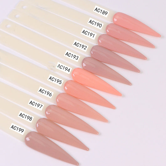 Polvo de Extensión de Uñas Acrílicas Tallado Infiltrante Tono Piel Nude Cristal - Image 4