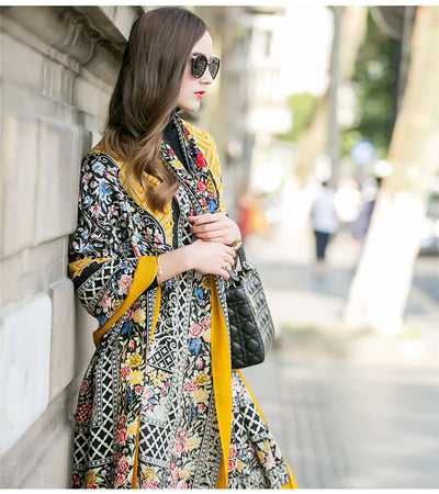 Suéter Oversized de Cachemira a Cuadros Lujo Invierno para Mujer - Image 9