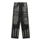 Jeans Punk Desgastados con Costuras Irregulares para Hombre