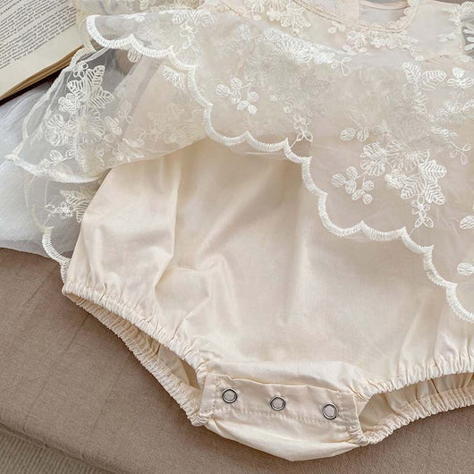 Mono de Bebé Niña con Malla Bordada y Diseño Elegante - Image 18