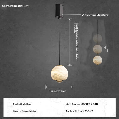 Lámpara Colgante Minimalista Ajustable para Cabecera de Dormitorio - Image 12