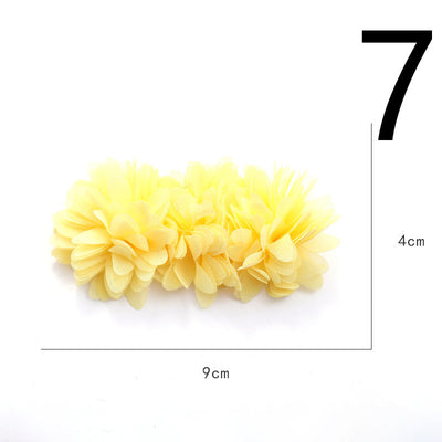 Diadema de Flores de Tela con Base Adhesiva para Hacer a Mano - Image 37