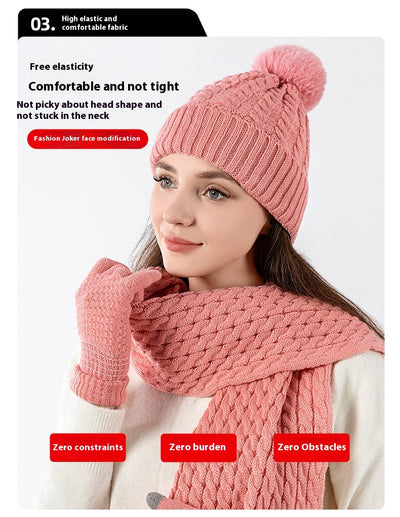 Conjunto Térmico de Invierno: Gorro, Bufanda y Guantes en Lana - Image 15