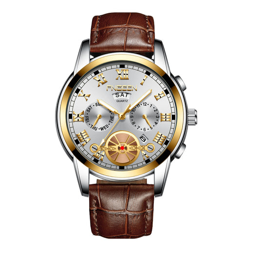 Reloj Multifunción Tourbillon Acero Inoxidable con Banda de Acero - Image 6