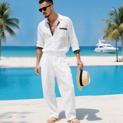 Conjunto de Lino para Hombre: Camisa y Pantalón - Image 14