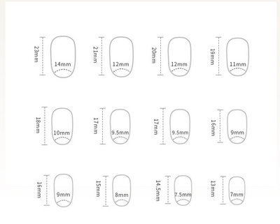 Puntas de Uñas Postizas Premium Púrpura con Textura Corrugada - Venta al Por Mayor - Image 5