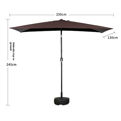 Sombrilla Rectangular Impermeable para Terraza y Patio - Protección Solar 4 Esquinas - Image 7