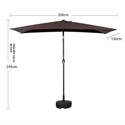 Sombrilla Rectangular Impermeable para Terraza y Patio - Protección Solar 4 Esquinas - Image 7