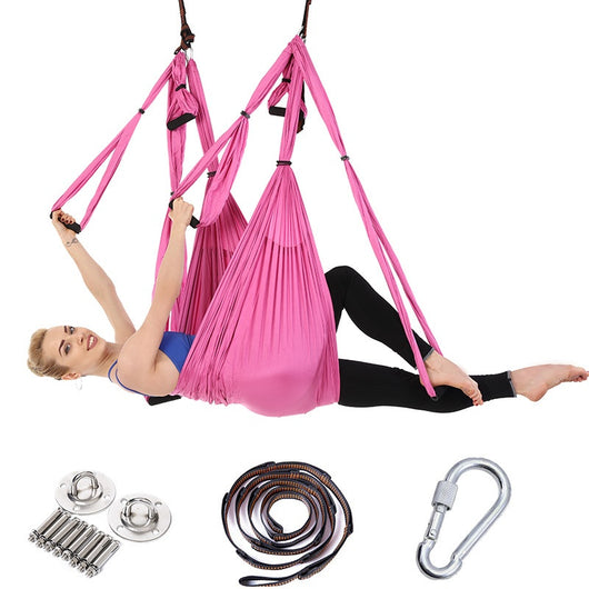 Hamaca de Yoga Aéreo Completa con 6 Asas - Soporte Máximo sin Elasticidad - Image 12